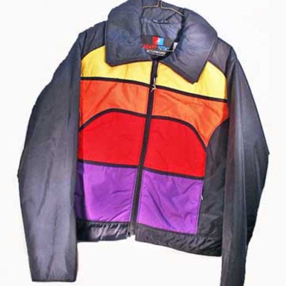 SKI JACKET WHITE STAG 1966, MISSES LARGE, WORN TWICE, NO DAMAGE, WIND PROOF,